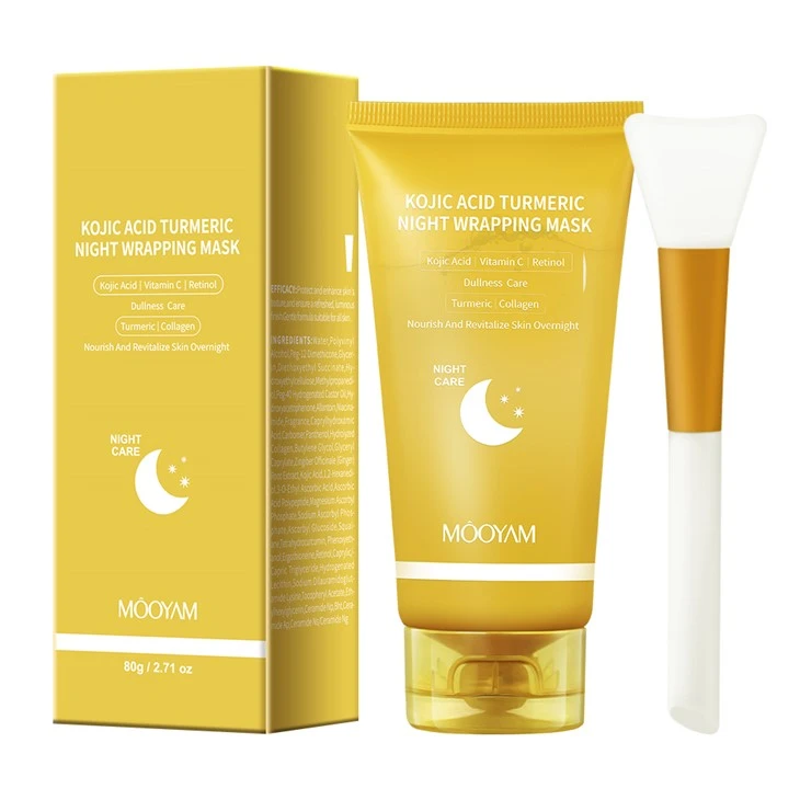 Kojic acid turmeric night umbúðir grímu